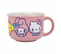 Tazza Di Ceramica Hello Kitty E Amici Con Coperchio Ventrato, 20oz