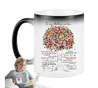 Tazza di ceramica per la festa della mamma, tazza di caffè divertente | Tazza di ceramica a cara mamma - Tazza di caffè nuova che cambia colore, tazza di acqua sensibile alla temperatura per le donne