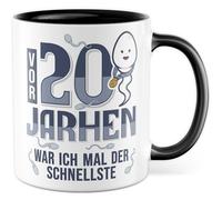 Tazza di compleanno regalo 20 anni fa ero il più veloce, tazza da caffè 20 anni uomo umorismo collega amico, idea regalo lavoro ufficio tazza caffè