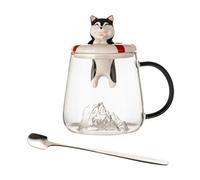 Tazza di con coperchio, tazze per cani per gli amanti dei cani | Tazze da tè in multifunzionali,Tazze da bere colorate, tazze da tè carine per cappuccino, cioccolato cha