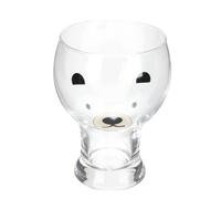 Tazza di con orso, tazza trasparente per bere latte, birra, contenitore
