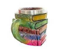 Tazza di libri di pittura - Tazza da caffè novità, tazza di libri di pittura 3D. Tazze uniche in stile reale. Regalo da collezione per gli amanti della letteratura e gli appassionati di