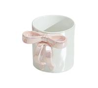 Tazza di macinazione - Tazza da caffè estetica con manico a fiocco, contenitore versatile per uso in cucina, adatto per succo d'arancia e latte