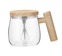 Tazza di miscelazione elettrica ad alta velocità da 400 ml da 7000 giri/min che si agita tazza di caffè alta borosilicato in vetro impermeabile a causa di auto agitazione per la latte in polve..