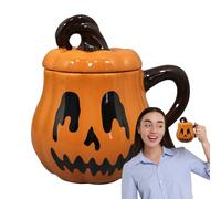 Tazza Di Per Le - 350 Ml Di Cartone Animato In Ceramica Tazza Per Bevande Calde - Tazza Di Caffè Halloween Carino Con Manico Per Tè, Latte, Cacao E Più