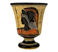 Tazza di Pitagora in ceramica greca Coppa della Giustizia Dea Atena 4,33 pollici