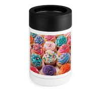 Tazza di raffreddamento per cupcake di compleanno, 340 g, isolata, in acciaio inox, con coperchio in acciaio inox, regalo per uomini e donne, compleanno, Natale