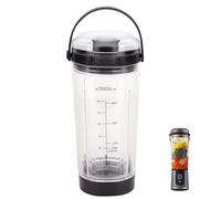 Tazza di ricambio con coperchio per frullatore portatile Ninja Blast serie BC100 e BC151: accessori per frullatore da 510 g, compatibile con frullatore Ninja Blast (nero)