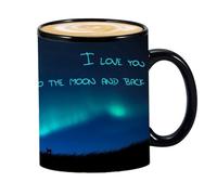 Tazza di rivelazione del cambiamento di calore in ceramica - Fun Fade Color Cup, design caldo brillante | Tazza da tè, tazza da caffè di trasformazione artistica con motivo di stile per adolescenti