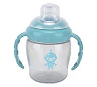 Tazza di studente di stampa robot per baby biberon con solo due gesti di bottiglie neonati blu blu