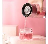 Tazza di vetro a doppia parete con isolamento termico, progettata per soddisfare diverse preferenze di capacità per bere il tè quotidiano (argento-360 ml)