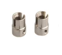 Tazza Differenziale Rc Per HSP Fly Fish 4WD 02016 1/10 2 Pezzi B Viti Di Fissaggio Per Acciaio Argentato Per Giunto Universale Off Road RC Auto Per Buggy Monster Truck(Silver)
