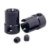 Tazza Differenziale Rc Per HSP Fly Fish 4WD 02016 1/10 2 Pezzi B Viti Di Fissaggio Per Acciaio Argentato Per Giunto Universale Off Road RC Auto Per Buggy Monster Truck(Black)