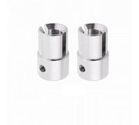 Tazza Differenziale Rc Per HSP Fly Fish 4WD 02016 1/10 2 Pezzi In Metallo E Acciaio Per Giunto B Universale, Viti Di Fissaggio Per Auto RC, Veicoli Fuoristrada, Accessori Per Monster Truck(Silver)