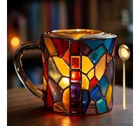 Tazza dipinta in 3D, con rivestimento in acciaio inox, resistente al calore e decorativa, per lettori, scrittori e amanti della letteratura