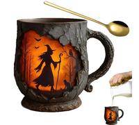 Tazza Divertente 386ml - Fantastiche Tazze Da Caffè | Texture 3D Corteccia Albero con Manico Ergonomica per Compleanno Natale Adulti Colleghi Insegnanti Amici