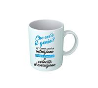 Tazza Divertente - Che cos'è Il Genio? Fantasia, intuizione - Cult - Amici Miei - Tazze Colazione - Amico - Idea Regalo