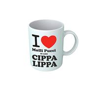 Tazza Divertente I Love Molli Pucci - io Amo Cippa Lippa - Amici Miei - Tazze Colazione - Amico - Idea Regalo