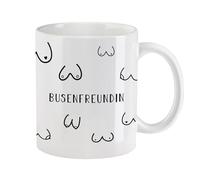 Tazza divertente per seno, regalo di compleanno per le donne, idea regalo per la migliore amica, tazza per seno per la fidanzata (amica dell'autobus 1.0 - bianco interno)