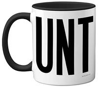 Tazza divertente per uomini e donne, tazza C UNT, divertente slogan sarcastico, regalo per colleghi di lavoro, C* nt Crude Rude Novità scherzo bavaglio umoristico regalo di compleanno per amici, 325