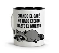 Tazza divertente. Tazze originali da regalare. Dettagli dei compagni di lavoro. Tazze divertenti. Regali originali e divertenti per donna amico invisibile. Tazza divertente 330 ml Procione Caffè