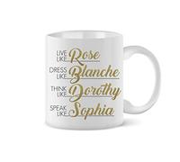 Tazza divertente vestito come rose Golden Girls 12oz tazza di caffè