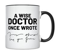 Tazza Doctor White Coat Ceremony Graduation Tazza Personalizzata | Principesse 2 pezzi Riutilizzabile Tazzine Caffe Robusto Tazza Colazione Anniversario Natale