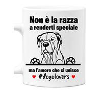 Tazza Dogo Argentino Non è la razza che conta ma l'amore che ci unisce tazza mug divertenti