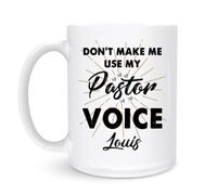 Tazza Don'T Make Me Use My Pastor 330Ml Tazze In Ceramica Con Manico Tazze Da Caffè Per Latte Compleanno Uso Domestico
