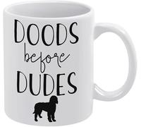 Tazza Doods Before Dudes da 11 once, bianca, stile boho - Tazza da caffè e tè carina - Tazze da caffè in ceramica per donne e uomini