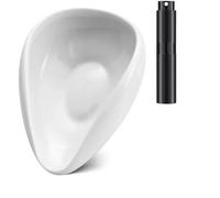 Tazza dosatrice for chicchi di caffè 1/2 pezzi Vassoi for tazze dosatrici in ceramica Set di flaconi spray da 8 ml Accessori for smerigliatrice manuale automatica(White set)