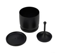 Tazza dosatrice in lega di alluminio 58 mm per macina cattura (nero) | Costruzione in lega, resistente all'usura, facile da pulire, vestibilità precisa, ideale per l'uso quotidiano per l'espresso