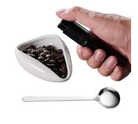 Tazza dosatrice per caffè in grani, flacone spray e tazza dosatrice per caffè, kit vassoio dosatore in ceramica, kit vassoio dosatrice per chicchi di caffè per gli amanti del caffè, donne, uomini