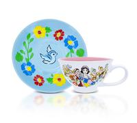 Tazza E Piattino In Ceramica Disney Biancaneve E I Sette Nani "Sto Desiderando"