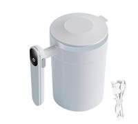 Tazza Elettrica Automescolante,400ml Tazza Magnetica Automatica Auto Agitante per Cioccolata - Mescolante Magnetica Elettrica con Display LCD Temperatura | per Casa Ufficio Viaggio Bevande Cacao