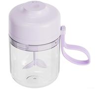 Tazza elettrica per mescolare, 400 ml, per bevande proteiche del caffè, con funzionamento One Touch e alimentazione ricaricabile di tipo C (viola chiaro)