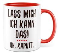 Tazza fai da te regalo Lascia che mi posso fare questo! Oh. rotto., tazza da caffè costruire artigiano padre madre ironia sarcasmo idea regalo collega fidanzato ragazza tazza caffè