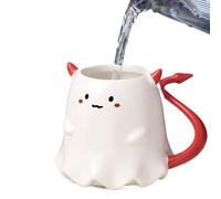 Tazza fantasma di Halloween | Design fantasma in ceramica per birra, tazza da 500 ml, multifunzione, per birra, latte, tè, succo, caffè caldo o freddo