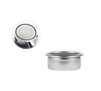 Tazza filtro for caffè in acciaio inossidabile, filtro for estrazione espresso, doppia ciotola for polvere di caffè, utensile for caffè, 22 g, 58 mm(58mm double cup-22g)
