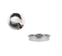Tazza filtro for caffè in acciaio inossidabile, filtro for estrazione espresso, doppia ciotola for polvere di caffè, utensile for caffè, 22 g, 58 mm(58mm blind bowl)