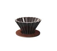 Tazza filtro for caffè portatile, tazza filtro origami in ceramica riutilizzabile, macchina for il caffè, gocciolatore a imbuto solido, facile da pulire(V01 Black Tray)