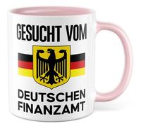 Tazza finanziaria con scritta - Regalo ricercato dall'ufficio finanziario tedesco - Tazza da caffè 330 ml in ceramica - sarcasmo ironia umorismo ufficio divertente scritta