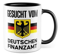 Tazza finanziaria con scritta - Regalo ricercato dall'ufficio finanziario tedesco - Tazza da caffè 330 ml in ceramica - sarcasmo ironia umorismo ufficio divertente scritta