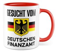 Tazza finanziaria con scritta - Regalo ricercato dall'ufficio finanziario tedesco - Tazza da caffè 330 ml in ceramica - sarcasmo ironia umorismo ufficio divertente scritta
