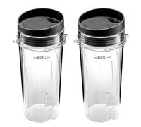 Tazza For Frullatore Professionale, Compatibile Con Ninja, Set Di Tazze Monodose Da 16 Once For BL770 BL780 BL660 (confezione Da 2) A Prova Di Perdite