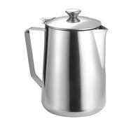 Tazza for schiumare il latte in acciaio inossidabile, tazze da caffè con coperchio, brocche for caffè espresso fumante, tazza for versare latte art, brocca for schiumare il latte(1000ML)