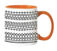 Tazza Fuck This Shit, 350 ML Fucks This Shit Mug, tazza da caffè in ceramica con messaggio nascosto, tazza da tè sarcastica, regalo divertente e pazzo, ideale per amici/colleghi (arancione)