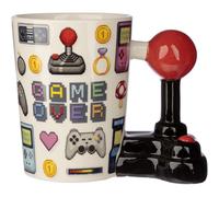 Puckator Tazza SMUG190 – Manico a forma di joystick pixelata "Game Over"