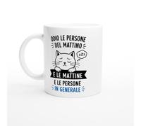 Tazza Gatto Odio Le Persone Del Mattino E Le Persone In Generale | idea regalo originale