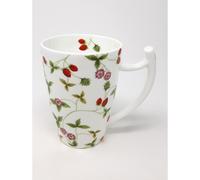 Tazza Gigante, Mirella Fragole per 500ml Porcellana Bianco Rosso Verde TEALOGIC